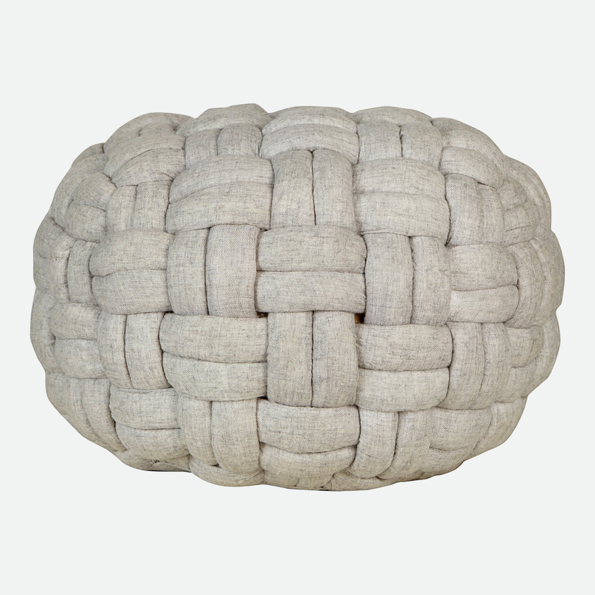 Pebble Puffed Weave Cable Knit Pouf-Letifly Lights and Decor