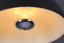 Round Black Warm Ceiling Light