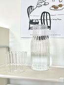 Glass Bottle Pitcher Drinkware Set 