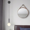 Poiret Series Brass & Glass Globe Hanging Wall Lamp-Letifly Lights and Decor