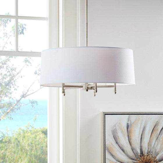 Presidio Drum Shade Chandelier-Letifly Lights and Decor