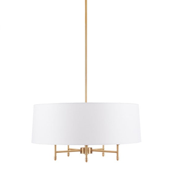 Presidio Drum Shade Chandelier-Letifly Lights and Decor