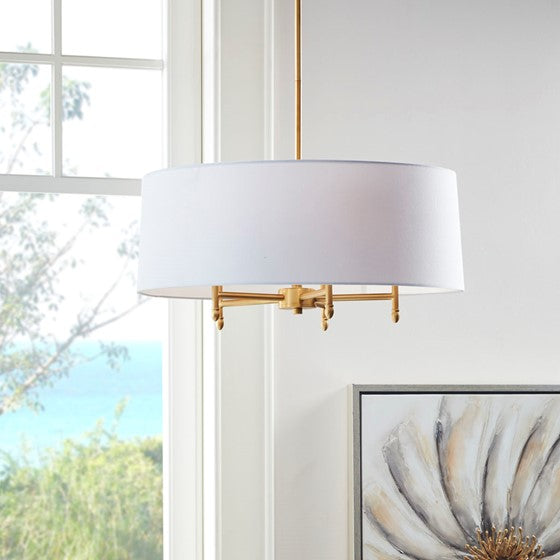 Presidio Drum Shade Chandelier-Letifly Lights and Decor