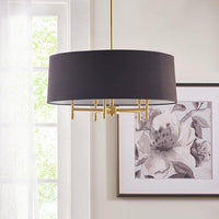 Presidio Drum Shade Chandelier-Letifly Lights and Decor