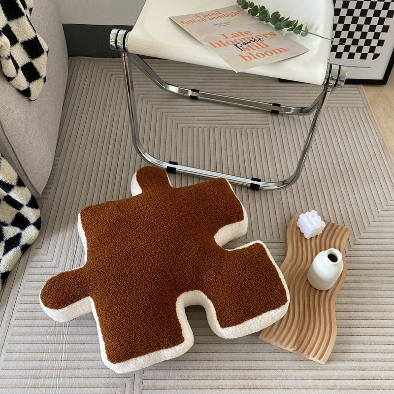 Puzzle Check Decorative Pillows-Letifly Lights and Decor