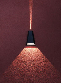 Boxy Black White Gray Double Shining LED Outdoor Wall Light