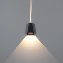 Boxy Black White Gray Double Shining LED Outdoor Wall Light