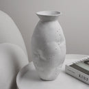 Ceramic Vases White with White Ink Dots Home Decoration 
