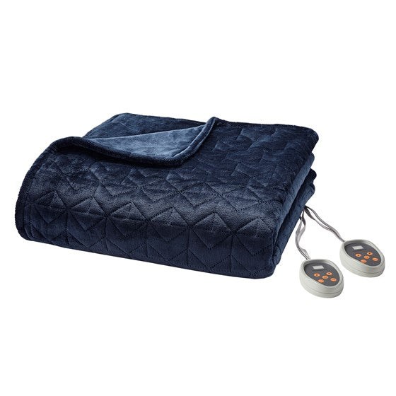 Quilted Plush Heated Blanket-Letifly Lights and Decor