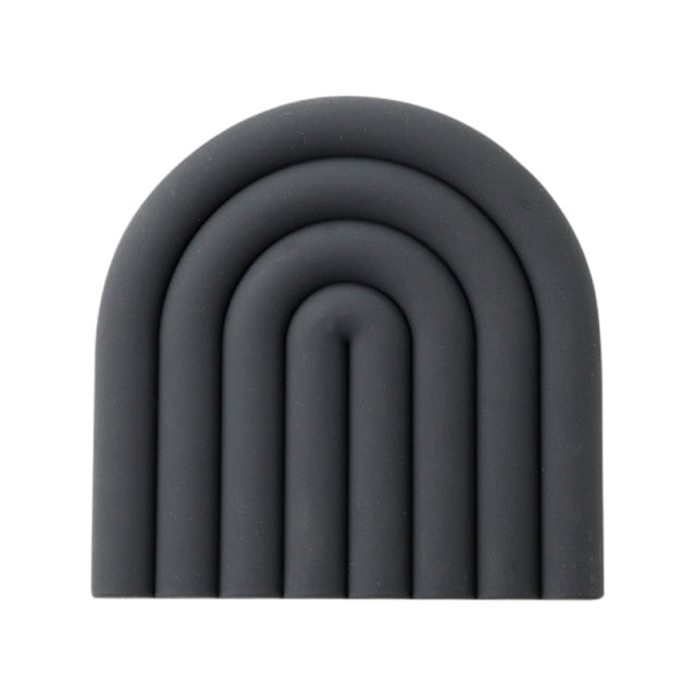 Rainbow Silicone Mat Coasters-Letifly Lights and Decor