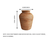 Rattan Hand Woven Vase-Letifly Lights and Decor