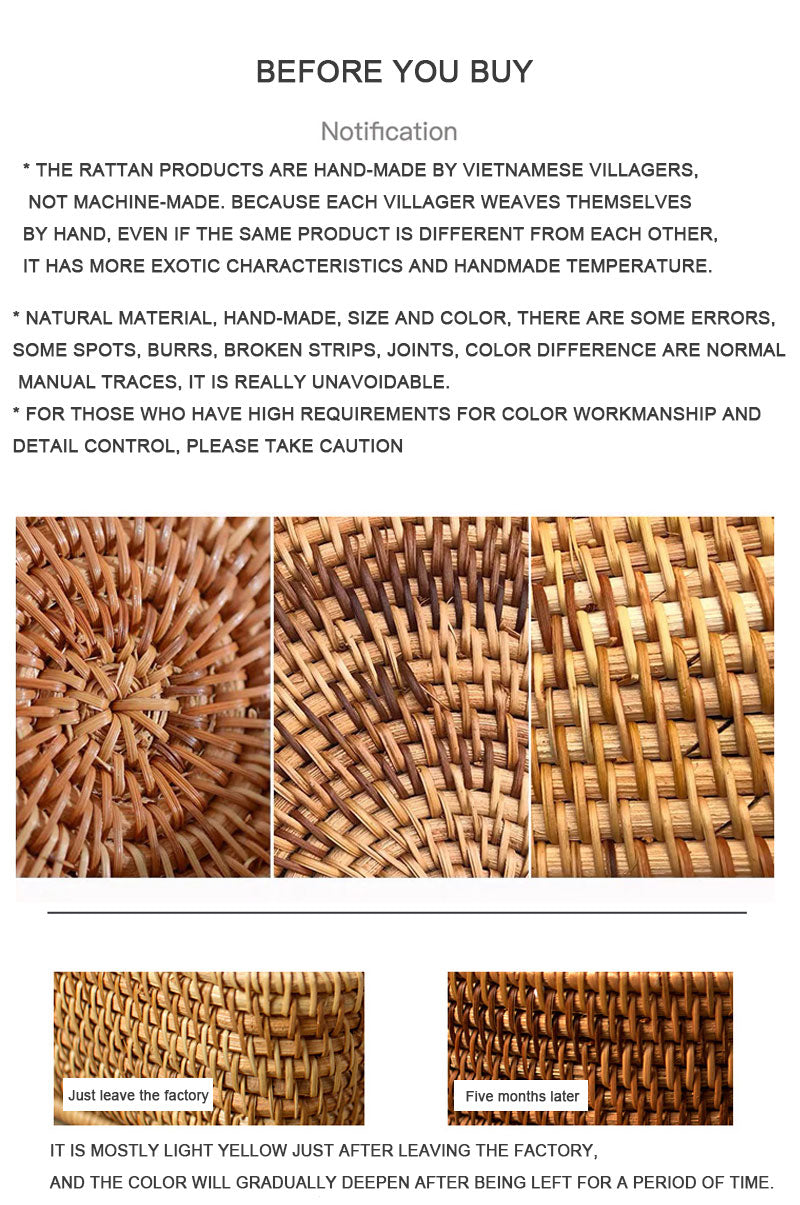 Rattan Hand Woven Vase-Letifly Lights and Decor