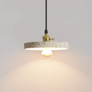 Modern Stylish Stone pendant light in geometric shape with black cord