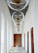 clear and gold Globe acrylic pendant light VP Globe Pendant - Acrylic Verner Panton for Verpan