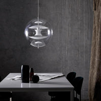 clear and gold Globe acrylic pendant light VP Globe Pendant - Acrylic Verner Panton for Verpan