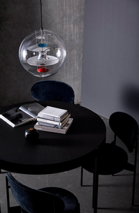 clear and gold Globe acrylic pendant light VP Globe Pendant - Acrylic Verner Panton for Verpan