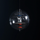 clear and gold Globe acrylic pendant light VP Globe Pendant - Acrylic Verner Panton for Verpan