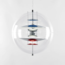 clear and gold Globe acrylic pendant light VP Globe Pendant - Acrylic Verner Panton for Verpan