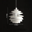 flat sphere snow ball metal white LED ceiling pendant light