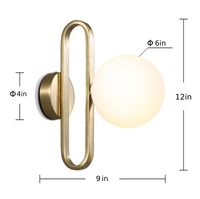 antique brass sconce sphere