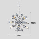 Retro Sputnik Chrome LED Chandelier-Letifly Lights and Decor