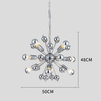 Retro Sputnik Chrome LED Chandelier-Letifly Lights and Decor
