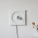 Red and White American Space Age Vintage Lamp 