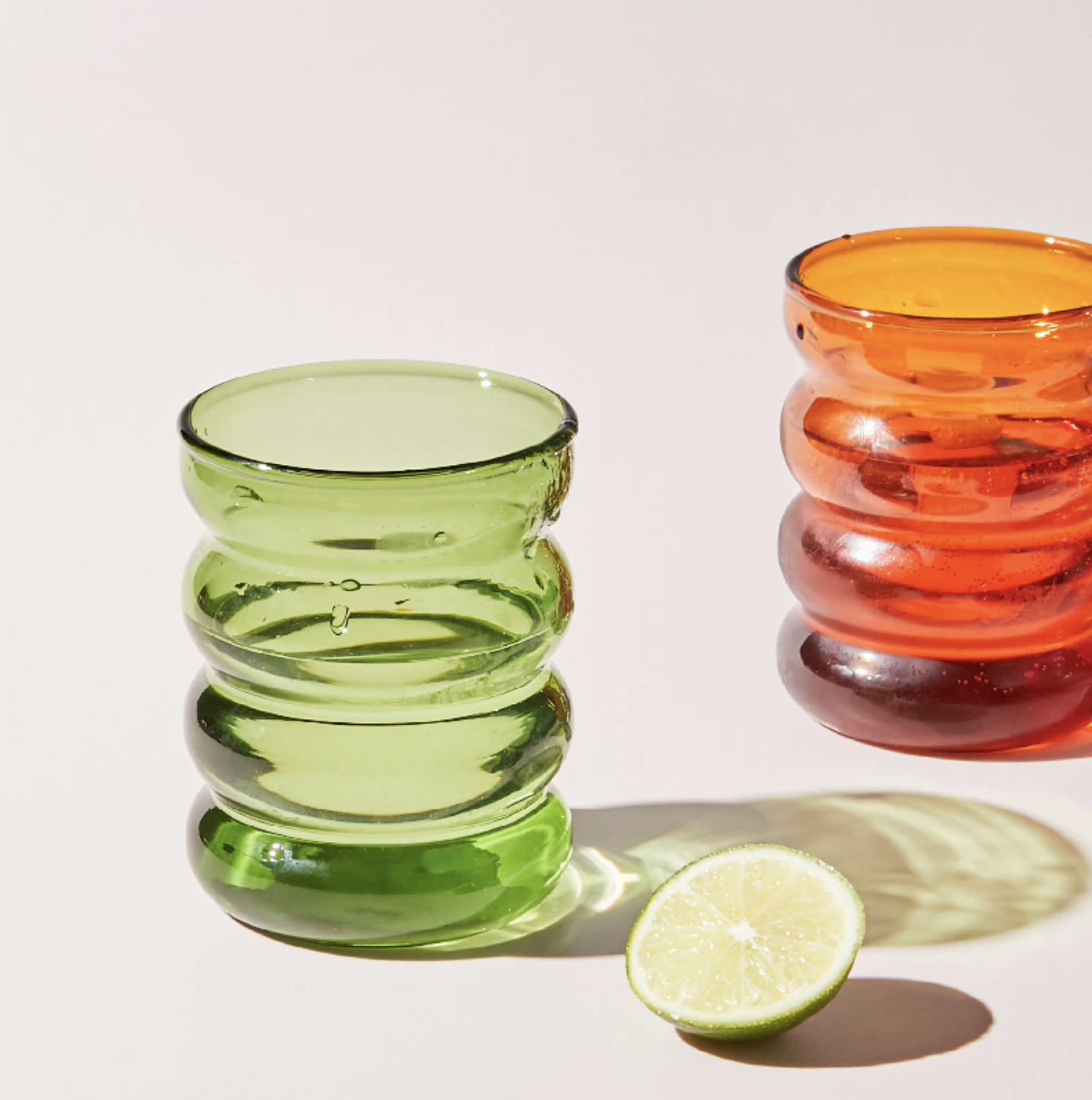 Rim Rum Ripple Glass Cups-Letifly Lights and Decor
