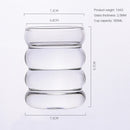 Rim Rum Ripple Glass Cups-Letifly Lights and Decor