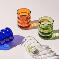 Rim Rum Ripple Glass Cups-Letifly Lights and Decor