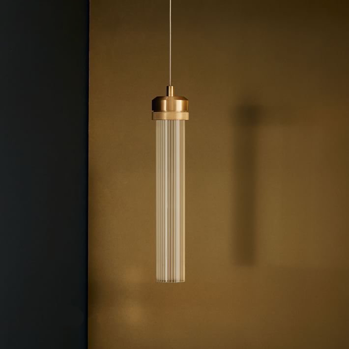 Ripple Drop Tube LED Pendant & Chandelier Light