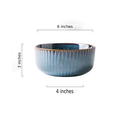 River Blue Ceramic Porcelain Dinnerware-Letifly Lights and Decor