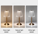 Sparkle Cordless Table Lamp clear gold shiny dimmable