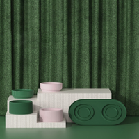Elevated Double Food and Water Pet Bowls