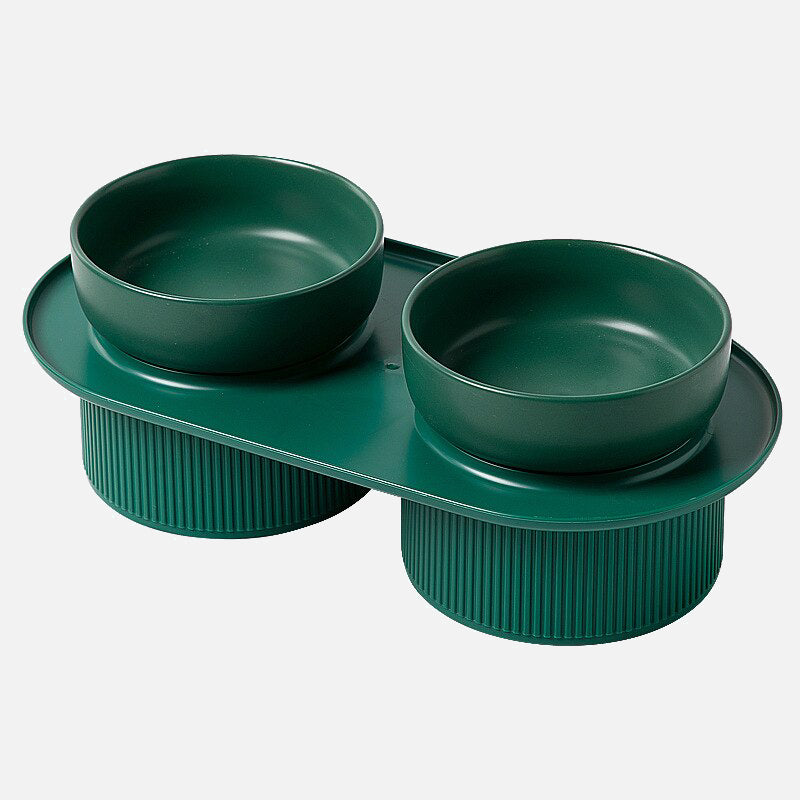 Roman Classic Elevated Double Pet Feeding Bowls-Letifly Lights and Decor