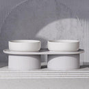 Elevated Double Food and Water Pet Bowls