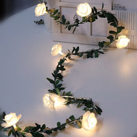 flower led white fairy lights battery powered