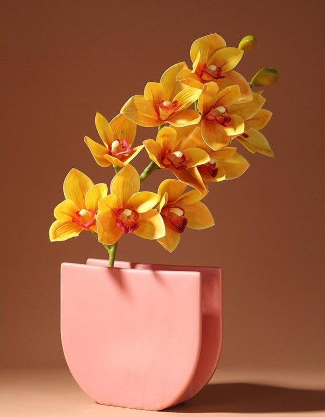 Modern Ceramic Handmade Geometric Shape Vase