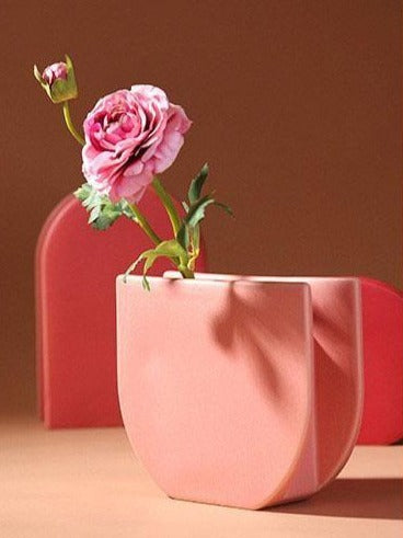 Modern Ceramic Handmade Geometric Shape Vase