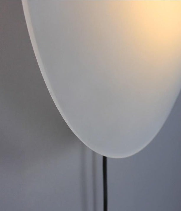 Round Glass Stone Wall Light