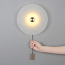Round Glass Stone Wall Light