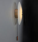Round Glass Stone Wall Light