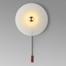 Round Glass Stone Wall Light