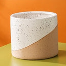 Home Decoration Creative Linen Glaze Ceramic Flowerpot 