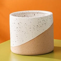 Home Decoration Creative Linen Glaze Ceramic Flowerpot 