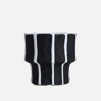 Black and White Geometric Ceramic Vase 