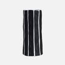 Black and White Geometric Ceramic Vase 
