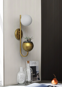 Savoy LED Wall Lamp Planter & Organizer - Final sale-Letifly Lights and Decor