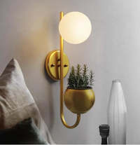 Savoy LED Wall Lamp Planter & Organizer - Final sale-Letifly Lights and Decor