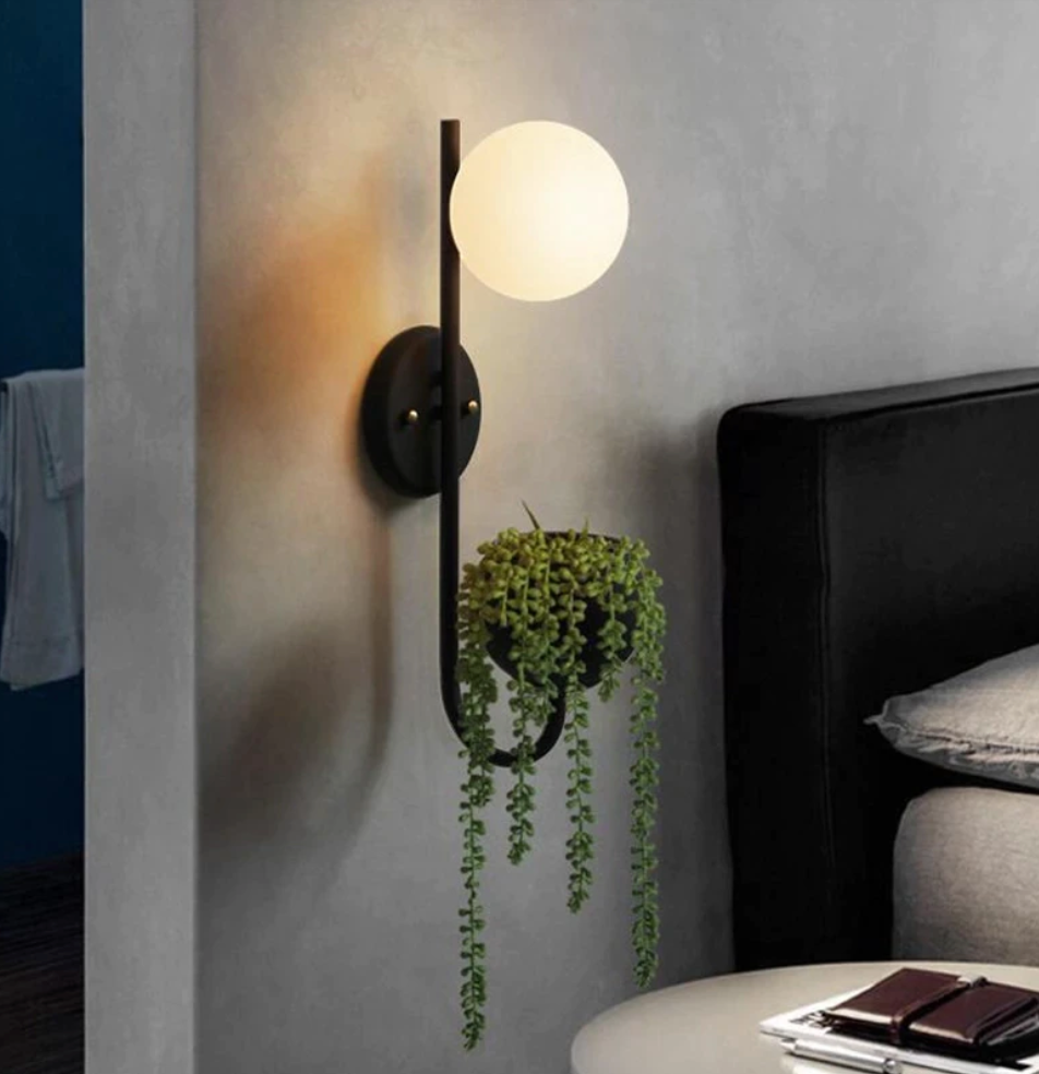 Savoy LED Wall Lamp Planter & Organizer - Final sale-Letifly Lights and Decor